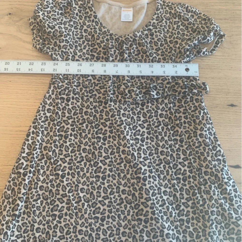 Gymboree‎ Animal Print Short Puff Faux Wrap Tan Black Girls 7 Preloved